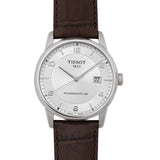 Tissot Luxury Powermatic 80 Silver Dial Brown Leather Strap Watch For Men - T086.407.16.037.00