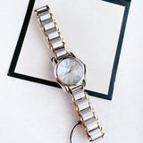 Tissot T Wave Mother of Pearl Dial Two Tone Steel Strap Watch for Women - T023.210.22.117.00