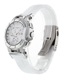 Tissot T Race Lady Chronograph White Dial White Rubber Strap Watch for Women - T048.217.17.017.00