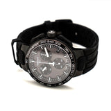 Tissot T Race Cycling Chronograph Black Dial Black Rubber Strap Watch For Men - T111.417.37.441.03