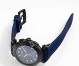 Tissot T Race Chronograph Blue Dial Blue Silicon Strap Watch For Men - T115.417.37.041.00