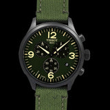 Tissot Chrono XL Green Dial Green NATO Strap Watch For Men - T116.617.37.097.00