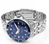 Tissot T Sport Seastar 1000 Powermatic Silicum Blue Dial Silver Steel Strap Watch For Men - T120.407.11.041.01