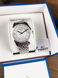 Tissot T Classic T One Automatic Silver Dial Silver Steel Strap Watch For Men - T038.430.11.037.00