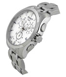 Tissot Couturier Chronograph White Dial Silver Steel Strap Watch For Men - T035.617.11.031.00