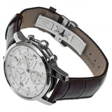 Tissot T Race PRC 200 Chronograph White Dial Brown Leather Strap Watch for Men -  T17.1.516.32