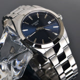 Tissot Gentleman Quartz Blue Dial Silver Steel Strap Watch For Men - T127.410.11.041.00