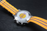 Tissot Quickster Chronograph NBA LA Lakers White Dial Yellow NATO Strap Watch for Men - T095.417.17.037.05