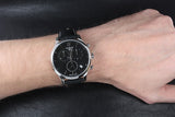 Tissot T Classic Tradition Black Dial Black Leather Strap Watch For Men - T063.617.16.057.00