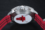 Tissot Quickster Chronograph NBA Chicago Bulls White Dial Red NATO Strap Watch For Men - T095.417.17.037.04