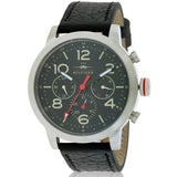 Tommy Hilfiger Jake Chronograph Black Dial Black Leather Strap Watch for Men - 1791232