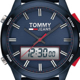 Tommy Hilfiger Digital Analog Blue Dial Blue Rubber Strap Watch For Men - 1791761