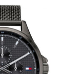 Tommy Hilfiger Shawn Chronograph Quartz Grey Dial Grey Mesh Bracelet Watch for Men - 1791613