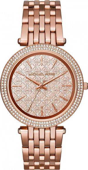 Michael Kors Darci Rose Gold Dial Steel Strap Watch for Women - MK3399