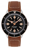 Breitling Superocean Heritage '57 Black Dial Brown Leather Strap Watch for Men - U10370121B1X1