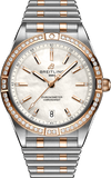 Breitling Chronomat Automatic 36 Diamonds Mother of Pearl Dial Two Tone Steel Strap Watch for Women - U10380591A2U1