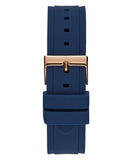 Guess Limelight Blue Dial Blue Silicone Strap Watch For Women - W1053L1