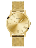 Guess Richmond Gold Dial Gold Mesh Bracelet Watch for Men - W1263G2