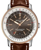 Breitling Navitimer 1 Automatic 41mm Brown Dial Brown Leather Strap Mens Watch - U17326211M1P2