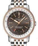 Breitling Navitimer Automatic 41mm Grey Dial Silver Steel Strap Mens Watch - U17326211M1A1