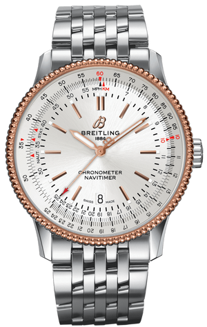 Breitling Navitimer Automatic 41mm White Dial Silver Stainless Steel Mens Watch - U17326211G1A1