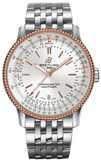 Breitling Navitimer Automatic 41mm White Dial Silver Stainless Steel Mens Watch - U17326211G1A1