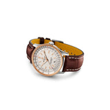 Breitling Navitimer Automatic 41mm White Dial Brown Leather Strap Mens Watch - U17326241G1P1