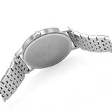 Emporio Armani Kappa Black Dial Silver Steel Strap Watch For Men - AR11152