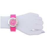 Marc Jacobs Amy Pop Pink Dial Pink Leather Strap Watch for Women - MBM1286