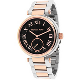 Michael Kors Skylar Black Dial Two Tone Steel Strap Watch for Women - MK5957