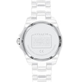 Coach Preston White Dial White Steel Strap Watch for Women - 14503462