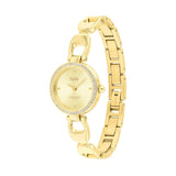 Coach Park Diamonds Gold Dial Gold Steel Strap Watch for Women - 14503171