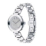 Movado Bold Silver Dial Silver Steel Strap Watch For Women - 3600567