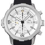 IWC Aquatimer Chronograph White Dial Black Rubber Strap Watch for Men - IW376801