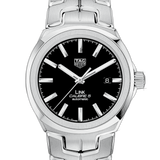 Tag Heuer Link Quartz Black Dial Silver Steel Strap Watch for Women - WBC2110.BA0603