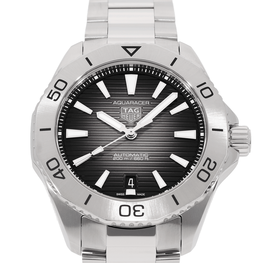 Tag Heuer Aquaracer Professional 200 Automatic Black Dial Silver Steel Strap Watch for Men - WBP2110.BA0627