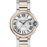 Cartier Ballon Bleu De Cartier Silver Dial Two Tone Steel Strap Watch for Women - W2BB0033