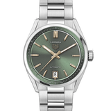 Tag Heuer Carrera Date Automatic 18K Green Dial Silver Steel Strap Watch for Women - WBN2312.BA0001