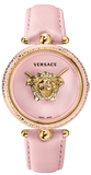 Versace Palazzo Empire Pink Dial Pink Leather Strap Watch for Women - VCO030017