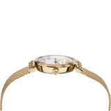 Versace Meander Greca White Dial Gold Mesh Bracelet Watch for Women - VELW00820