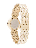 Versace V Flare Silver Dial Gold Steel Strap Watch for Women - VEBN00918