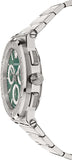 Versace Grace Chronograph Quartz Green Dial Silver Steel Strap Watch For Men - VEZ900121