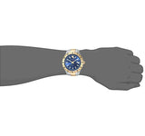 Versace Hellenyium GMT Blue Dial Two Tone Steel Strap Watch for Men - V11060017