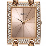 Guess Mod Heavy Metal Diamonds Rose Gold Dial Rose Gold Steel Strap Watch for Women - W0072L3