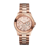 Guess BFF Multifunction Rose Gold Dial Rose Gold Steel Strap Watch for Women - W0231L4