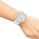 Guess Sport White Dial White Rubber Strap Watch For Women - W0616L1