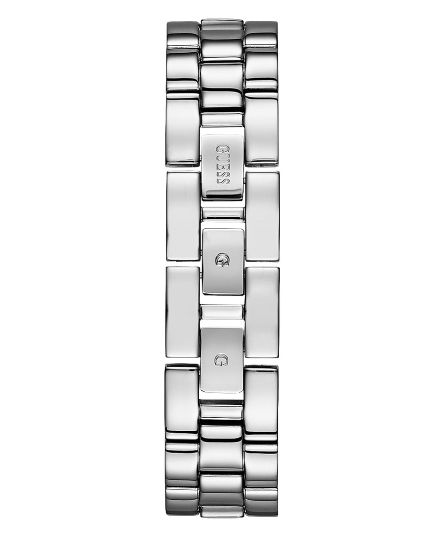 Guess Soho Silver DIal Stainless Steel Mesh Bracelet Watch For Women - W0638L1