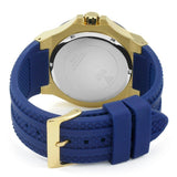 Guess Force Blue & Rose Gold Dial Blue Silicone Strap Watch For Men - W0674G2