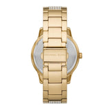 Michael Kors Tibby Multifunction Gold Dial Gold Steel Strap Watch For Women - MK7292