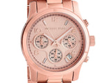 Michael Kors Runway Rose Gold Dial Rose Gold Steel Strap Watch for Women - MK5128